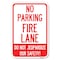 Signmission No Parking Fire Lane-Do Not Jeopardize Heavy-Gauge Aluminum Sign, 12" x 18", A-1218-23730 A-1218-23730 - alternate 1